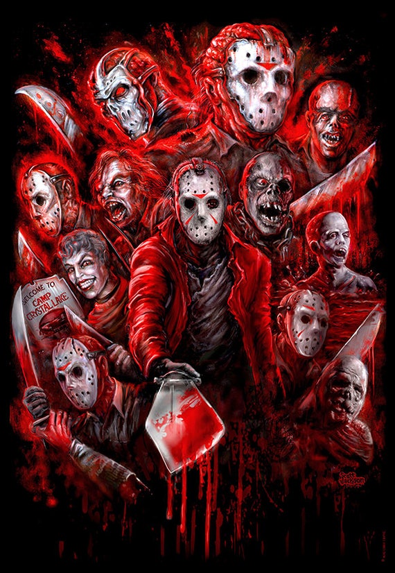 A gaggle of Jason Voorhees.
#HorrorFam