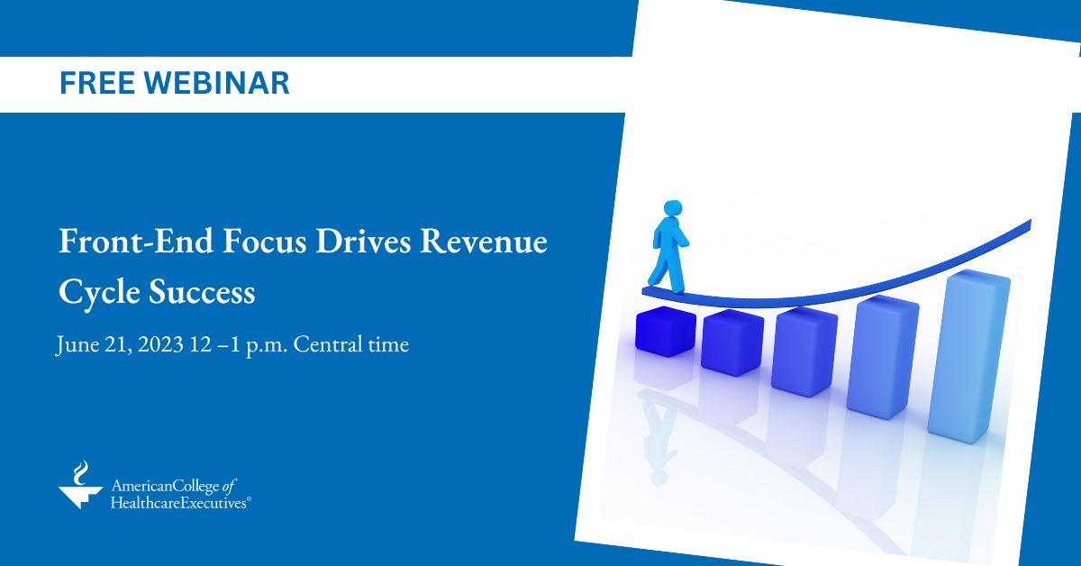 ACHEConnect's tweet photo. 💡  Join this webinar, made possible by @Change_HC,  to valuate the impact of revenue cycle front-end on overall revenue cycle performance.

Learn more and register here: https://t.co/rR0p4w36Jh

#webinar #VirtualLearning #HealthcareAdministration #HealthcareLeaders https://t.co/DBLKksA60F