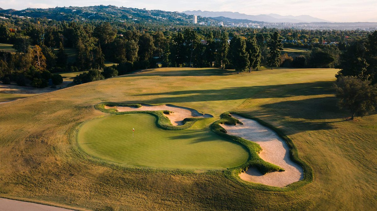 fried_egg_golf's tweet image. Brooks Koepka talked about how, during practice rounds, he stands in the middle of a green and looks back at the hole to see how to play it.

Many architects will tell you the same, that the best way to study a golf course is to walk it backwards, green-to-tee