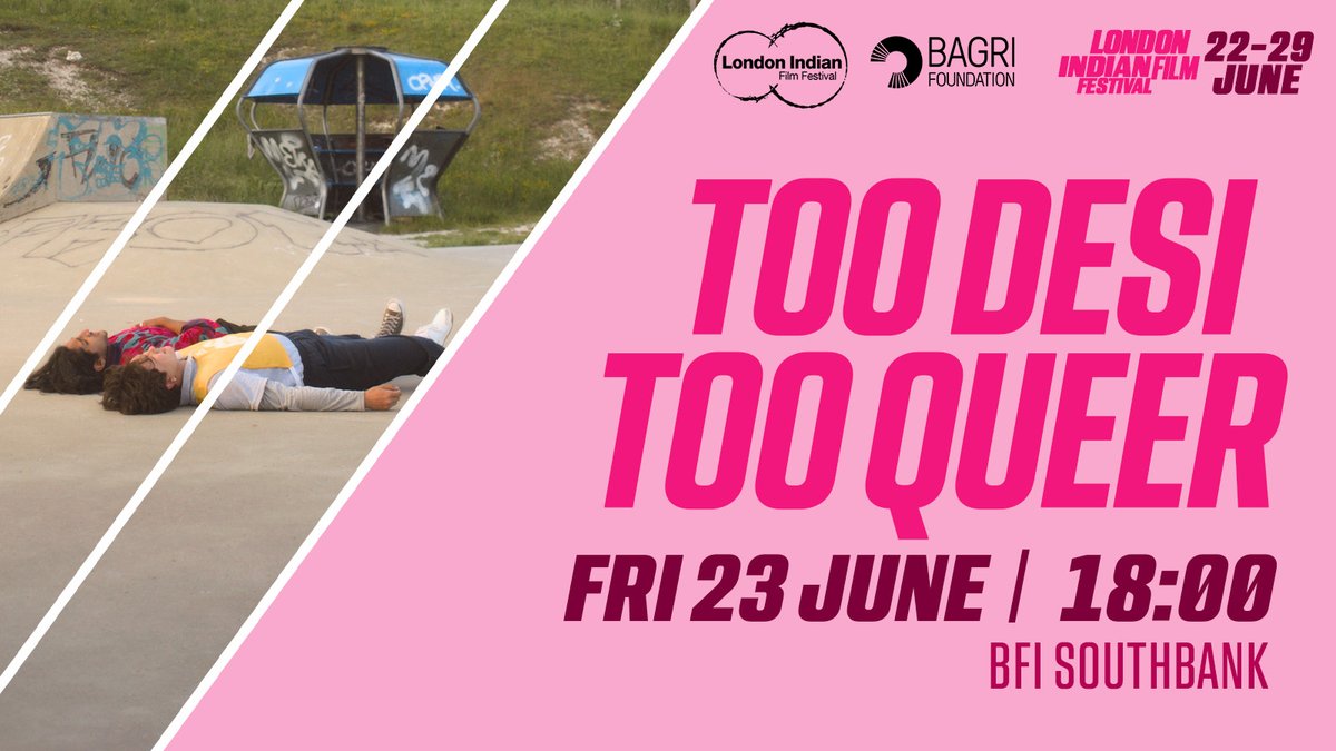 Don't miss #TooDesiTooQueer @BFI a programme of dynamic + thought-provoking #shortfilms #worldpremieres #docs exploring the lives, loves, experiences and well-being of #SouthAsian #LGBTQIA+ communities #Pride #PrideMonth2023 #Pride2023 Book🎟️whatson.bfi.org.uk/Online/default… #LIFF2023 1/6