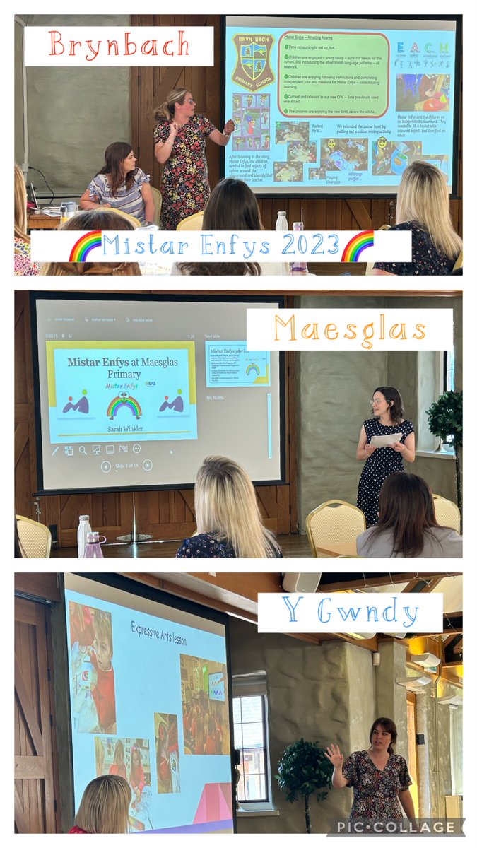 Diolch yn fawr @brynbachprimary @MaesglasPrimary a @UndySchool for sharing your Mistar Enfys learning journey with all the schools who attended our course today! You were anhygoel!🤩🌈🤩#MistarEnfys #CurriculumforWales #WelshAcrossTheCurriculum