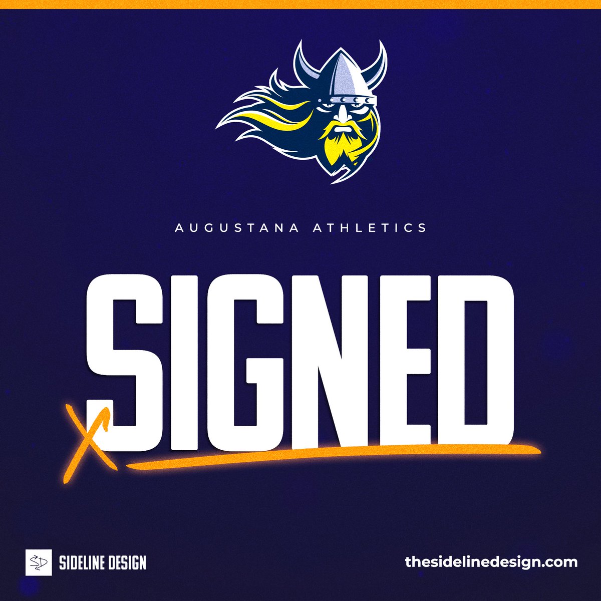 🔏 𝒮𝒾𝑔𝓃𝑒𝒹 🔏

Augustana is IN 🚀🚀🚀

We are pumped to have the Vikings join the Sideline team!

#SDbuilt // #BuildingChampions