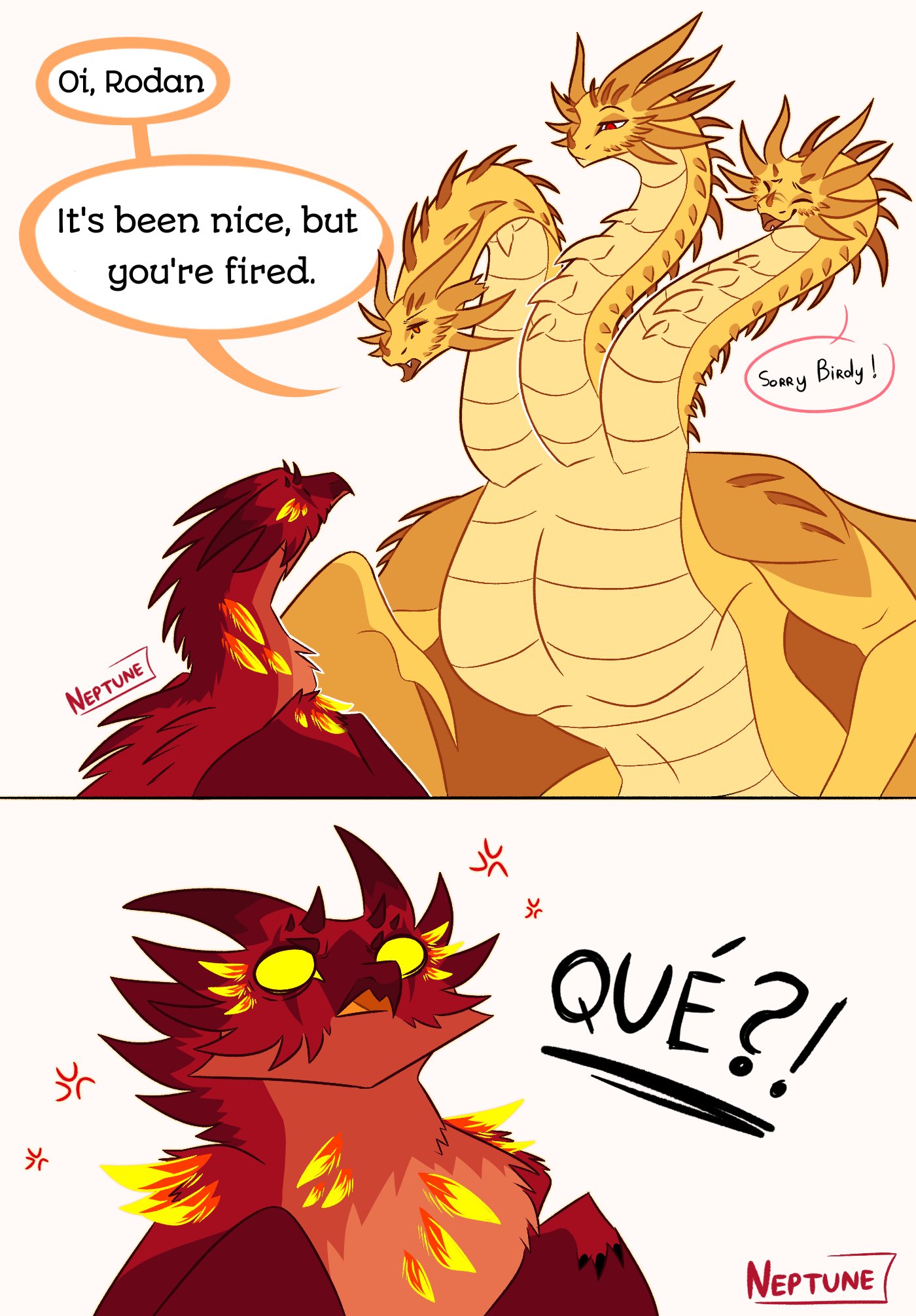 Neptune 🪼 on X: Ghidorah found a new buddy and Rodan is jelly Ghidorah  Rodan Godzilla t.coXlLUzo0zEG  X