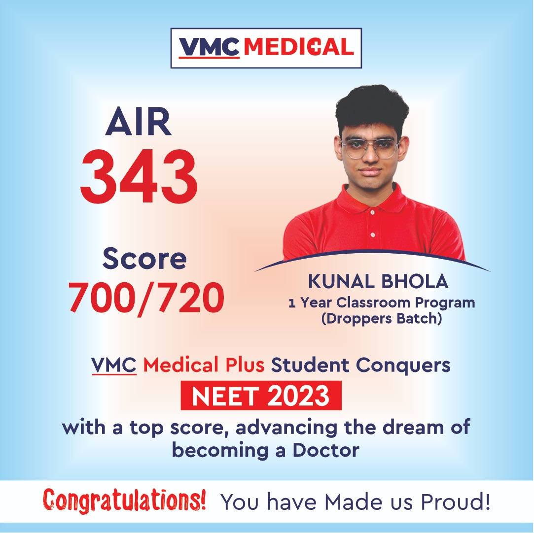 Vidyamandir Classes on Twitter "From dreams to reality! Kunal Bhola