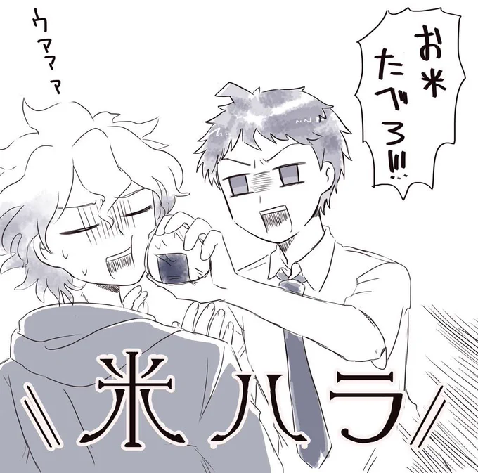お米過激派なヒナハジらくがき🍙