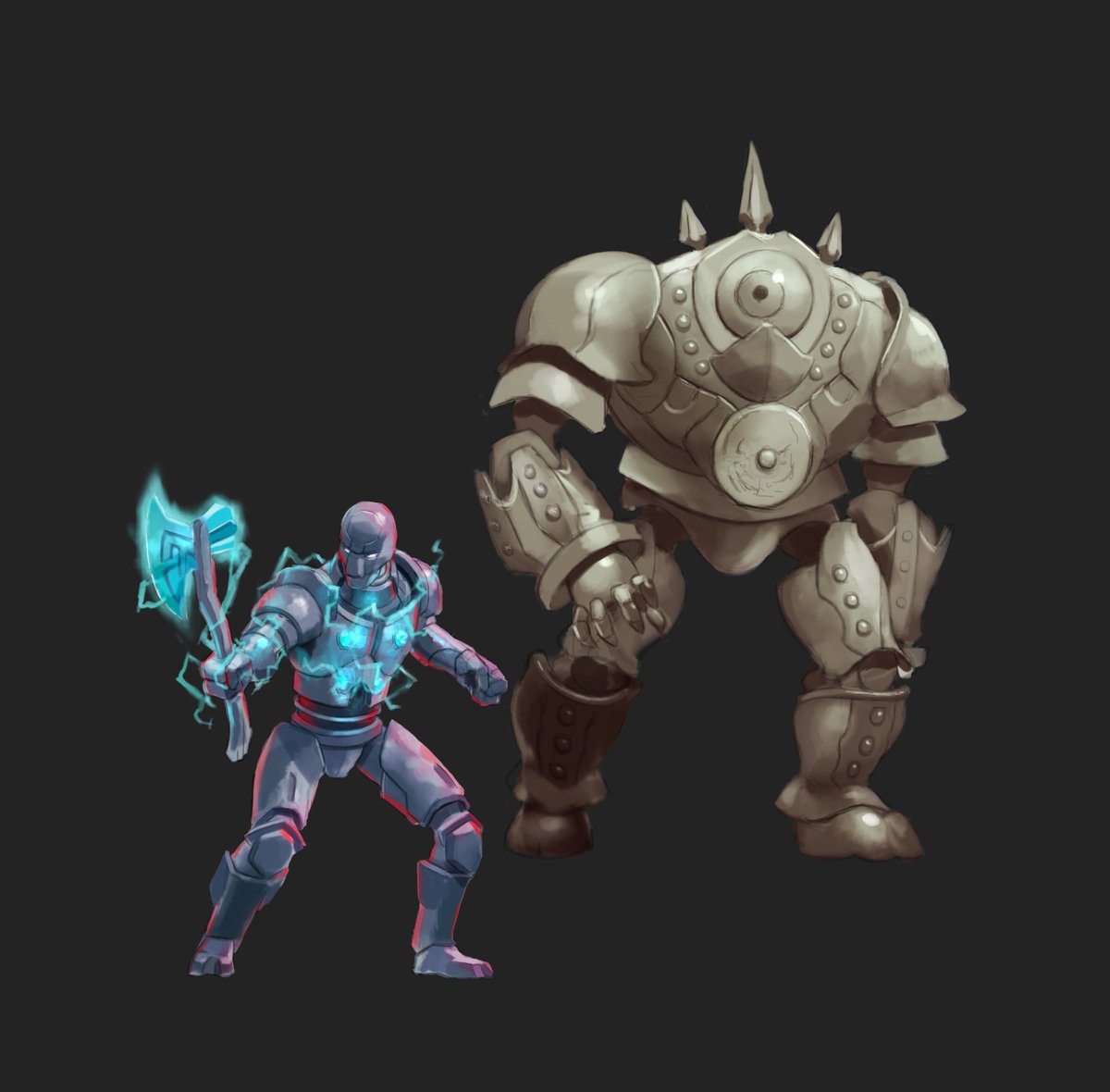 Sneak peek of this week’s set: Constructs!

Much more at sites.google.com/view/papermage…

#ttrpg #dnd #dungeonsanddragons #paperminiatures