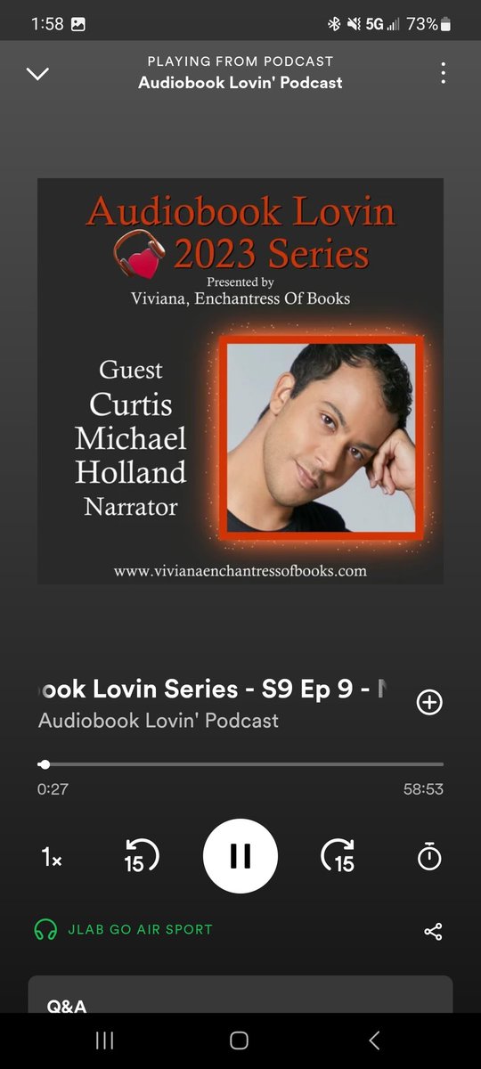 <a href="/Audiobook_Lovin/">AudiobookLovin</a> <a href="/curtisvova/">ᑕᑌᖇ丅Ꭵᔕ ᗰᎥᑕᕼᗩᗴᒪ ᕼᗝᒪᒪᗩᑎᗪ</a> Listening to it now 😁 he's  in one of my favorite series 🥰