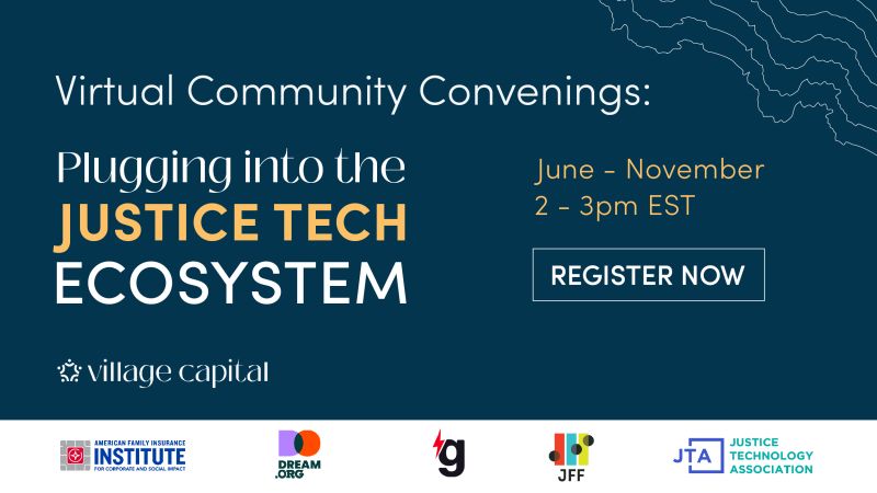 Want to learn more about the world of #JusticeTech? Join us for one (or all) of the virtual sessions we're hosting in partnership with @villagecapital where we will discuss all things justice tech. Schedule & RVSP 👉 amfam.ly/3CkNiVb