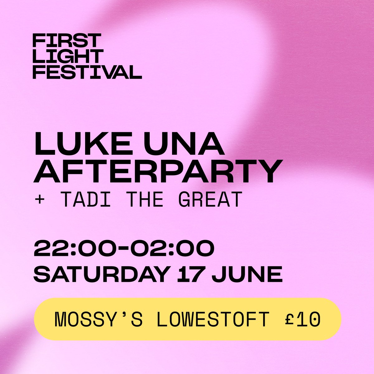 Luke Una brings his eclectic, global outlook to Lowestoft! Following his Sunlight Stage set on the beach, Luke will transform the legendary Mossy’s dancefloor into a melting pot of feel good sounds from across his acclaimed career 🎧
Get your tickets at firstlightlowestoft.com/even.../luke-u…