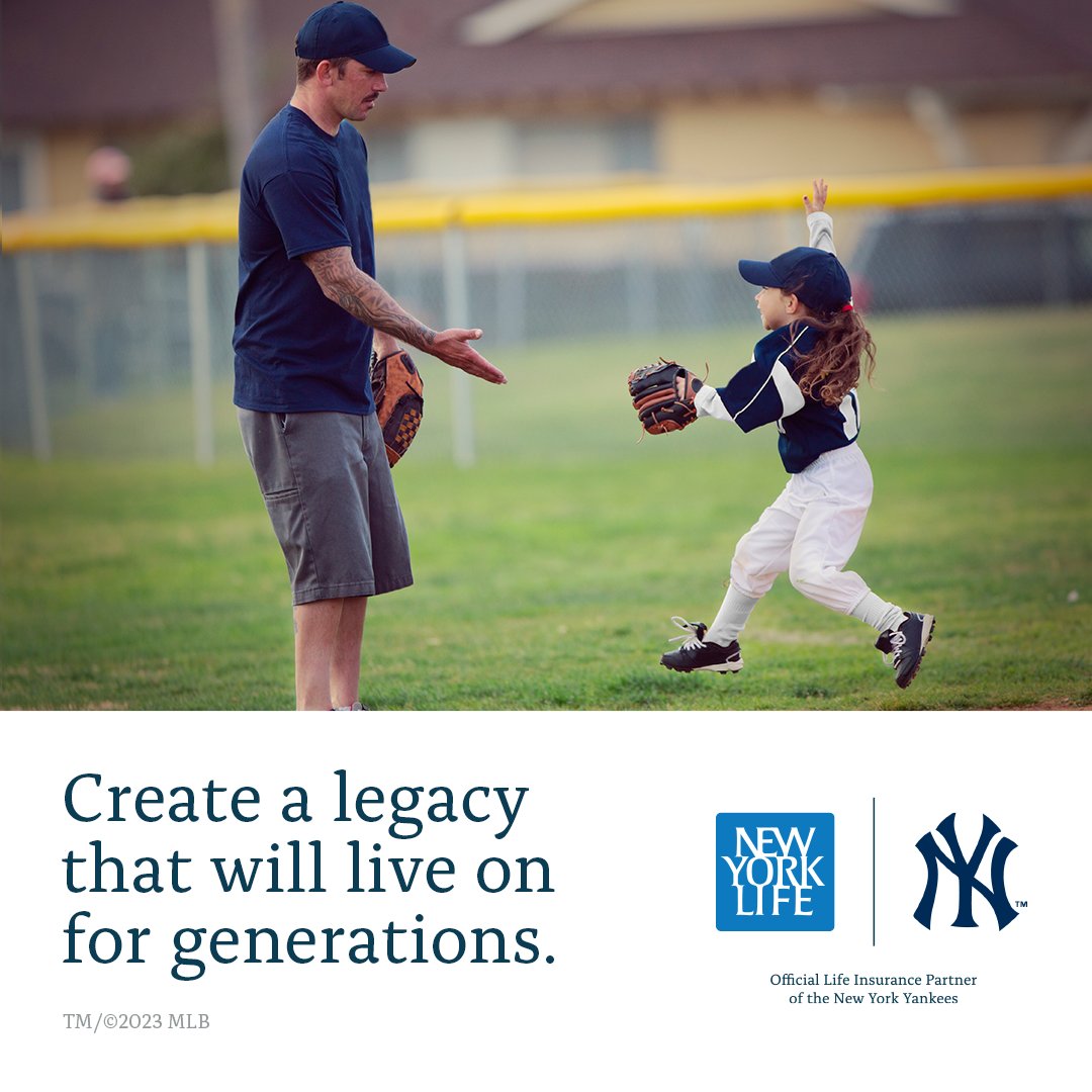 New York Life and @Yankees know that a lasting legacy is built on a foundation of hard work, dedication, and excellence. Tell us, what legacy do you want to create in your lifetime? nyl.co/3X6m1j1 #GoodAtLife