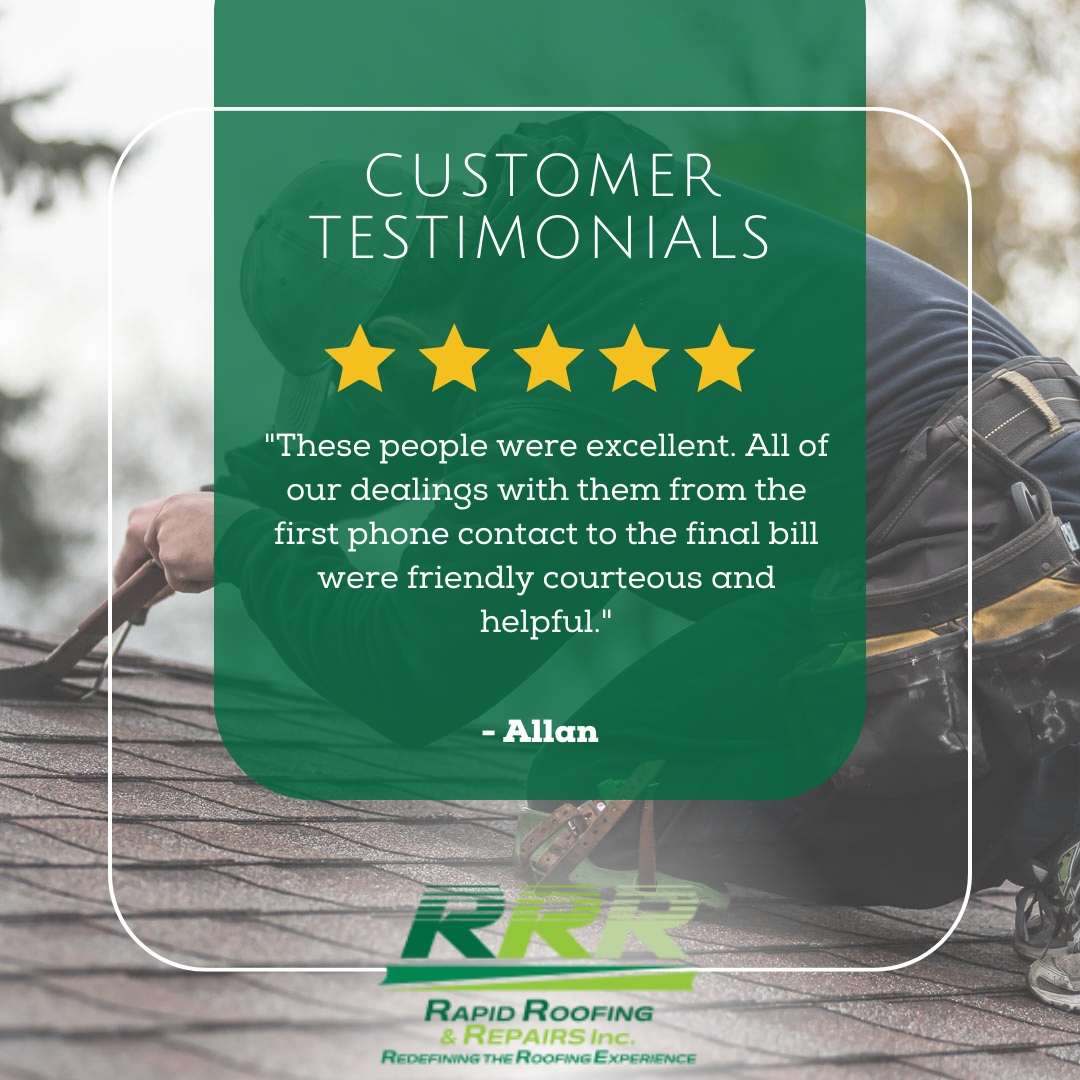 Our goal is to be as helpful as possible every step of the way 💪

Contact us for all your residential and commercial roofing needs! 🏡

#RapidRoofingandRepairsInc #Testimonial #FiveStarReview #RoofRepairEdmonton #RoofRepair #Roofer #Roofing #FlatRoofs #CommercialRoofRepair