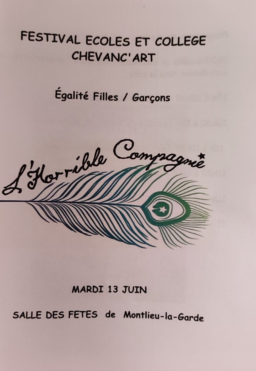 BonneauMaud's tweet photo. Festival Chevanc'art avec les élèves de 6eme du collège de Montlieu, des CE2 CM1 CM2 de Montlieu, Bussac et Bedenac sur le thème de l'égalité filles/garçons Félicitations aux élèves aux enseignants et Antoine Sarote pour ce remarquable travail de qualité @BndicteRobert @DSDEN17 https://t.co/0TDSjxYMXF