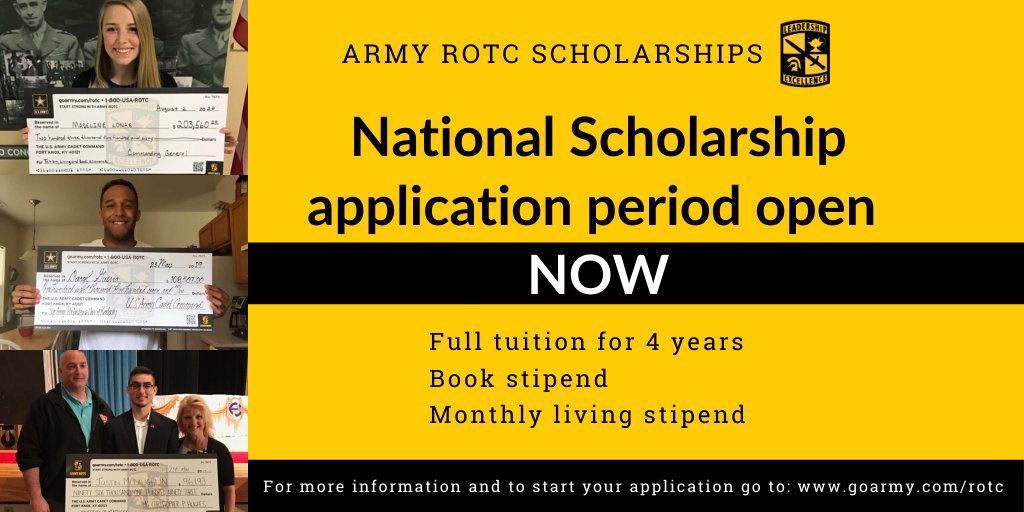 The national high school scholarship application window is open. The time is now!! #DecideToLead #WhereLeadersAreMade