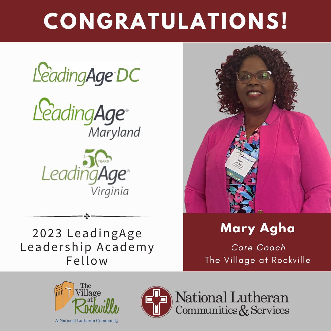 NLCSNews's tweet photo. Congratulations to our @LeadingAge Leadership Academy Fellows Mary Agha, Lauren Gwinn and Zach Heeter! The @LeadingAgeDC1, @leadingageva and @LeadingAgeMD Leadership Academy is a program designed to enhance the leadership skills of senior services leaders in the DMV region. https://t.co/HkohqVZ3pl