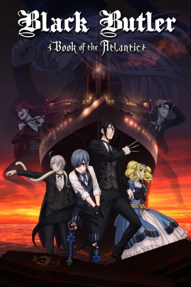 xixihope's tweet image. ความอลังนี ความอลังการยกให้โปสเตอร์ของ Black Butler : Book of the Atlantic มันสวยมันจึ้ง แบบกราบบบบบ