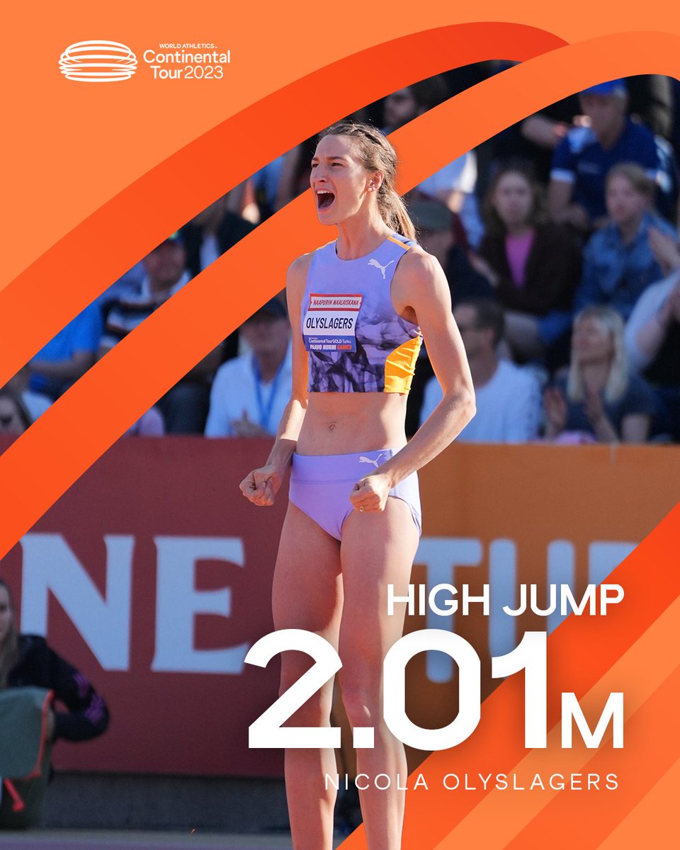 .@NMcDermott202 on a roll 😎

2.01 meeting record to reign the women's high jump competition at the @paavonurmigames 🙌

#ContinentalTourGold