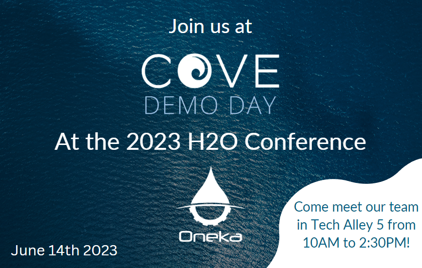 OnekaWater's tweet image. Join us at #COVEDemoDay on Wednesday June 14th, where the Oneka Technologies team will be manning a booth in Tech Alley 5 from 10 AM to 2:30 PM, to showcase our innovative desalination solutions.