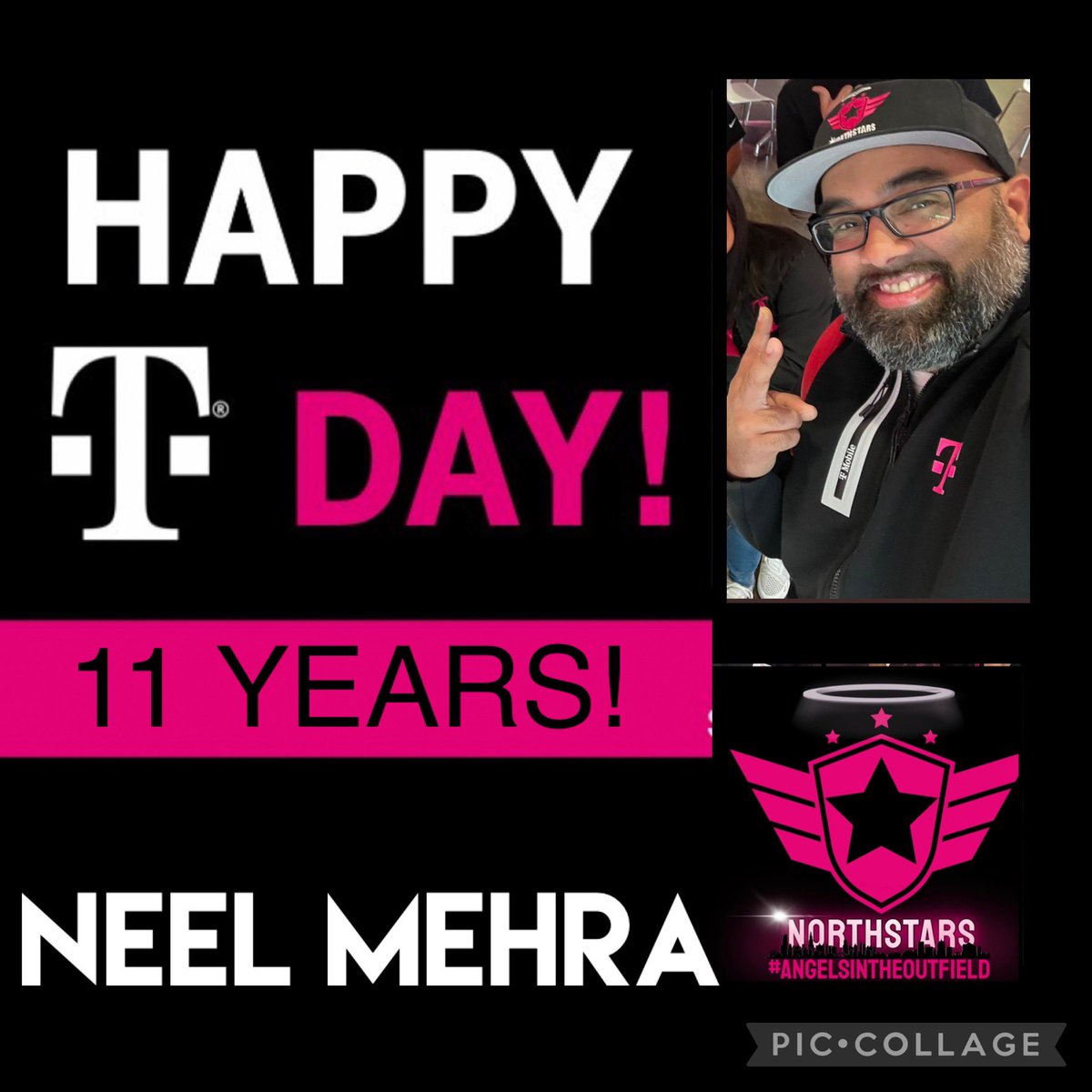 Let’s celebrate🎉 @Philly2Chicago 11 year Magentaversary! Your journey has been challenges, growth, experience, & development! ￼ Way to trust the process, learn, & for your contributions to T-Mobile ￼, Central Region , Metro Money Team, & Magenta Northstars⭐️ ￼@domjrcoleman