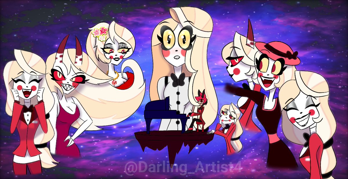 Charlie 🎶🎶 Charlie 🎶🎶
#CharlieMorningstar 
#HazbinHotelAlastor 
#Charlastor #Radiobelle