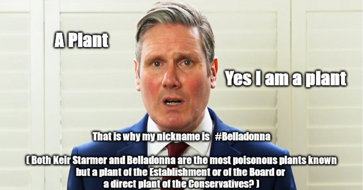 JuneMay63903038's tweet photo. @GyllKing To keep the Cons in power, that is the point.
Labour members voted for Starmer knowing that.
Have you seen ANYTHING to suggest Keir Starmer is Labour rather than Conservative, Sir.
He laughs at you like his friend Allegra did!
#Belladonna #MoronManagement #AllegraStratton https://t.co/qC5yLhshfH