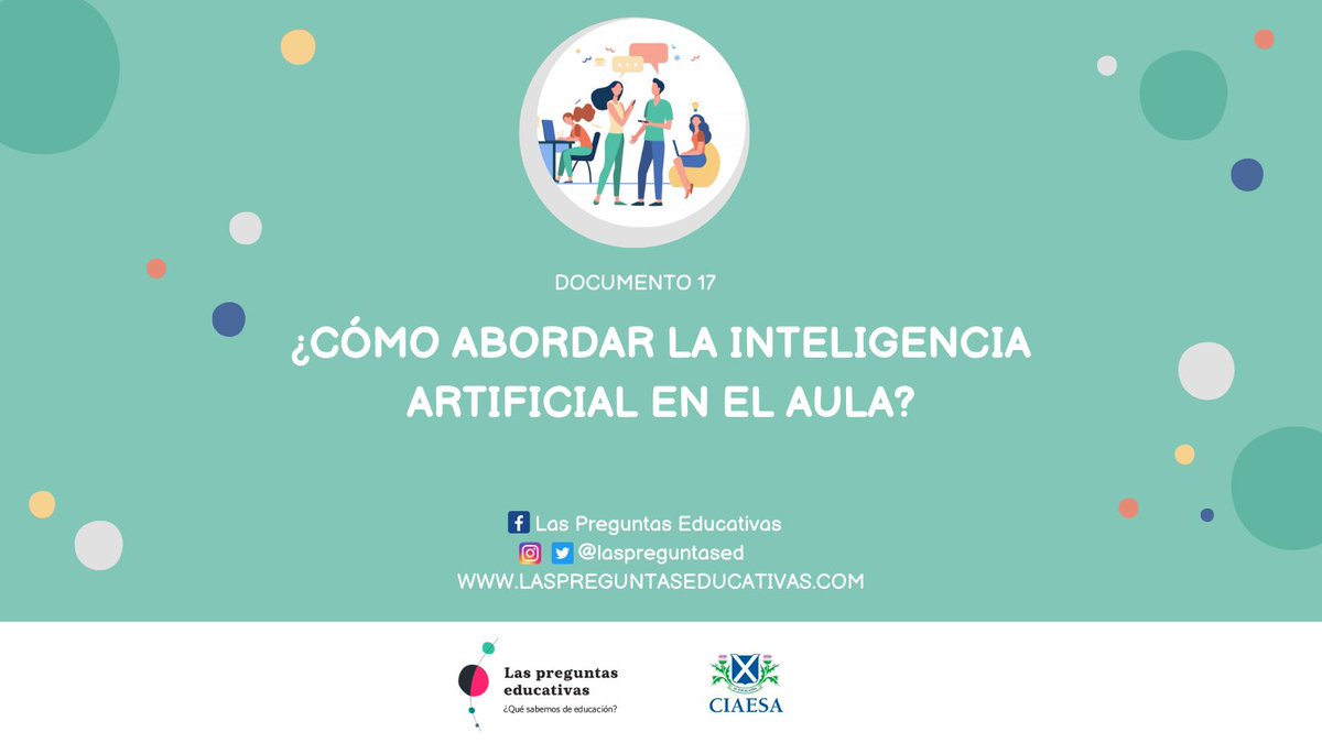 En este nuevo documento nos hacemos muchas preguntas e indagamos en los malentendidos sobre IA que confunden y nos distraen del verdadero debate:

¿Qué oportunidades y riesgos presentan estas herramientas para docentes y estudiantes?