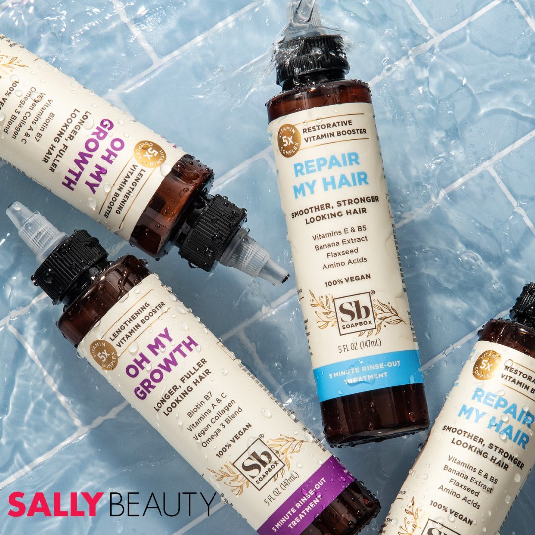 SoapboxCare's tweet image. Why buy one when you can get FOUR! @SallyBeauty ‘s 4 for $25 sale is going on all month long! Stock up while you can! #sallybeauty #soapbox #mysoapbox