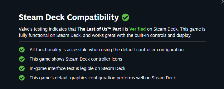 The Last of Us Part I Will Be Compatible with Steam Deck