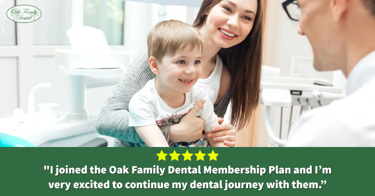 “I joined the Oak Family Dental Membership Plan and I’m very excited to continue my dental journey with them.”- Reviewer 
oakfamilydental.com 
#OakFamilyDental #OakFamilyMetairie #OakFamilyMandeville #Dentistry #DentalHygiene 
#FiveStarReview 
#OFDMembershipPlans