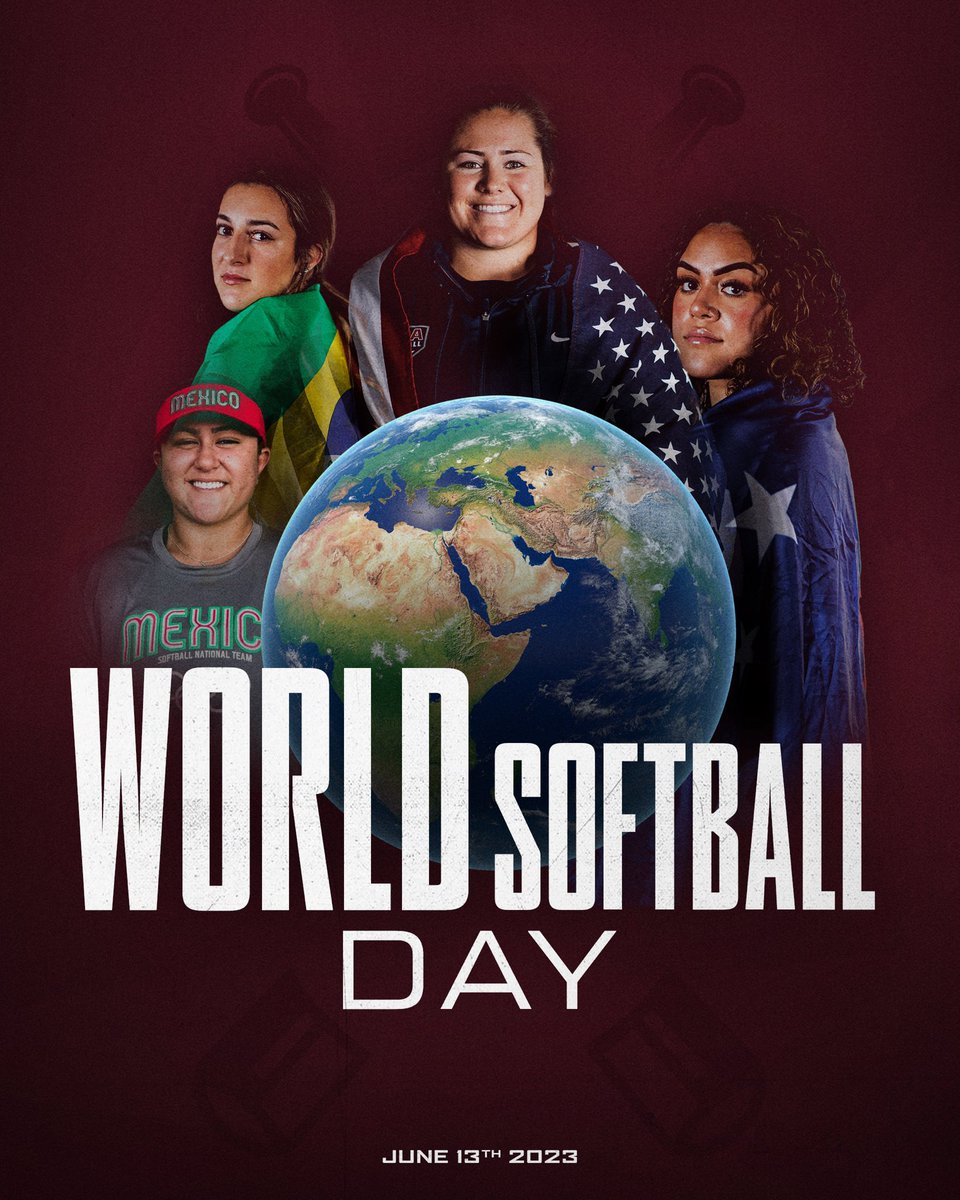 Celebrating a 𝙂𝙇𝙊𝘽𝘼𝙇 game!

Happy #WorldSoftballDay 🌎

#HailState🐶