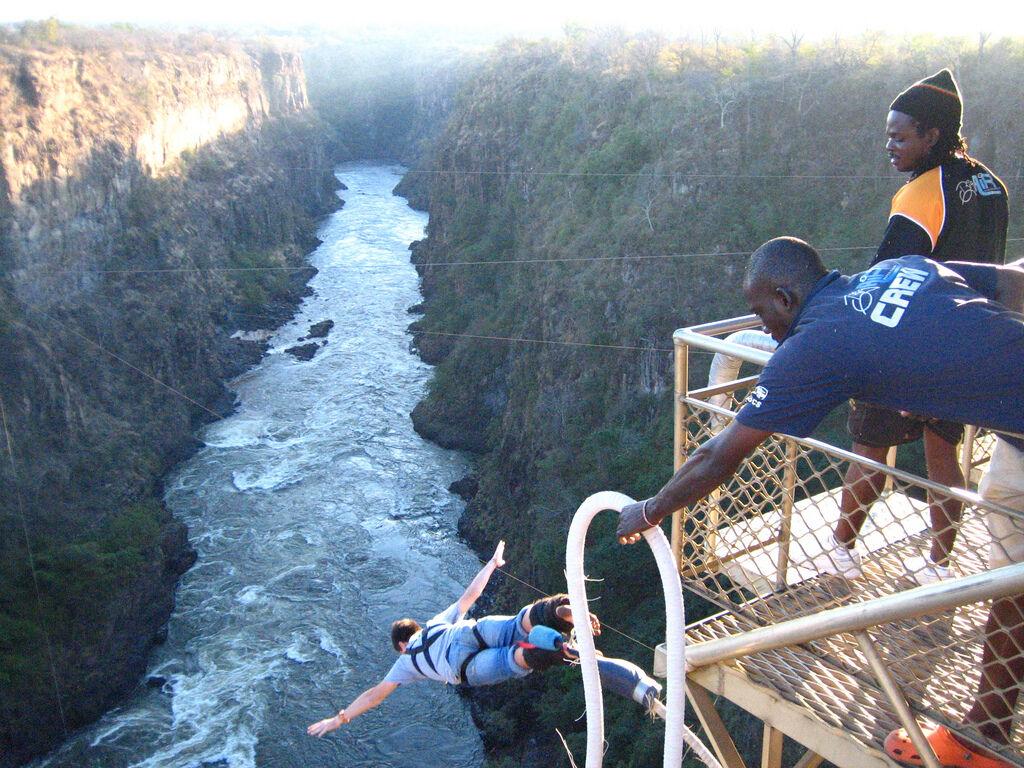Lets Bungee Jump!!! Visit bit.ly/3K9nezV for more.

#victoriafalls #bungeejumping #adventuretime #extremesports #africatravel #zimbabwetravel #zambiatravel #thrillseeker #daredevil #travelgram #exploretheworld #naturelovers #wanderlust