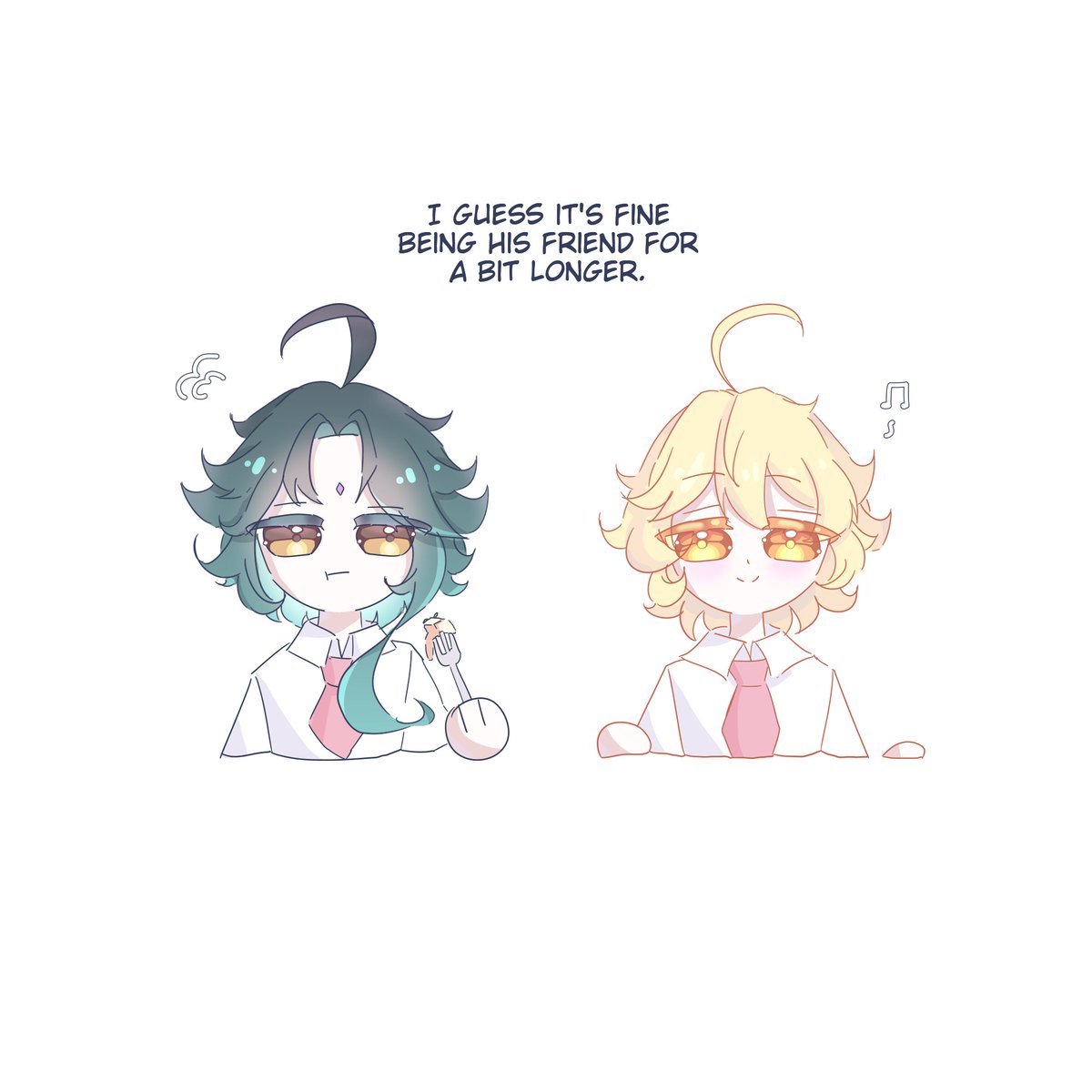 CryMelodi's tweet photo. Hello, I'm Mel!
I've been part of Twitter for a while but never posted because I'm shy lol

If u have any tips for navigating Twitter please let me know! ^^

I drew a short xiao x aether comic because they're so cute together

#XiaoAether #xiaother #GenshinImpact #AetherXiao https://t.co/fBad1ag6Uj