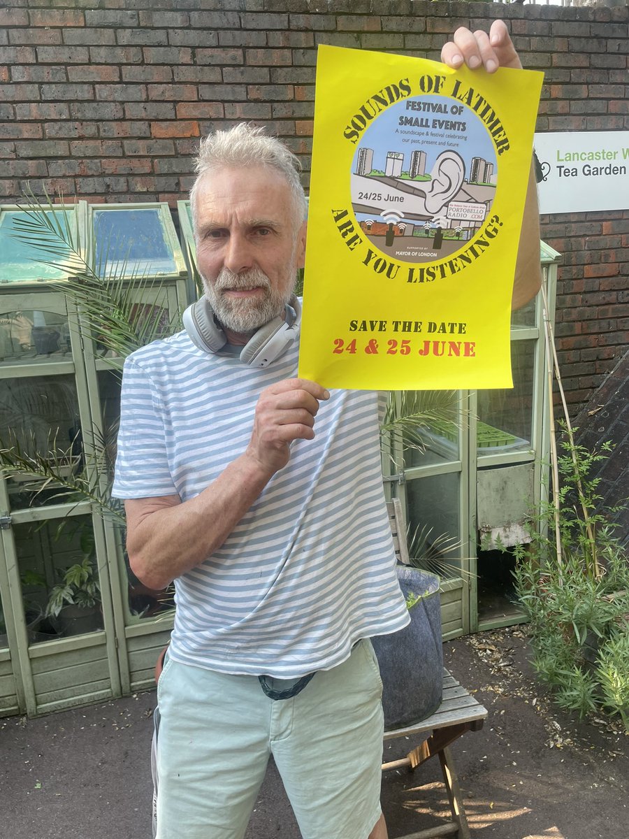 HerbRobert6's tweet photo. 🎤Are you listening to the #soundsoflatimer ? #SaveTheDate 24th &amp; 25th June! @piersthompson &amp; the #festivalofsmallideas 🎤 https://t.co/a9thgJXRWp
