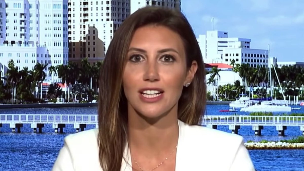 Alina Habba, Trump's spokeswoman, spoke outside the courthouse about the 'weaponization of the justice system' by Biden, which he didn't do, and said that Trump was the 'sole member of the executive branch' of government, which he wasn't. For a lawyer she really sucks at it.