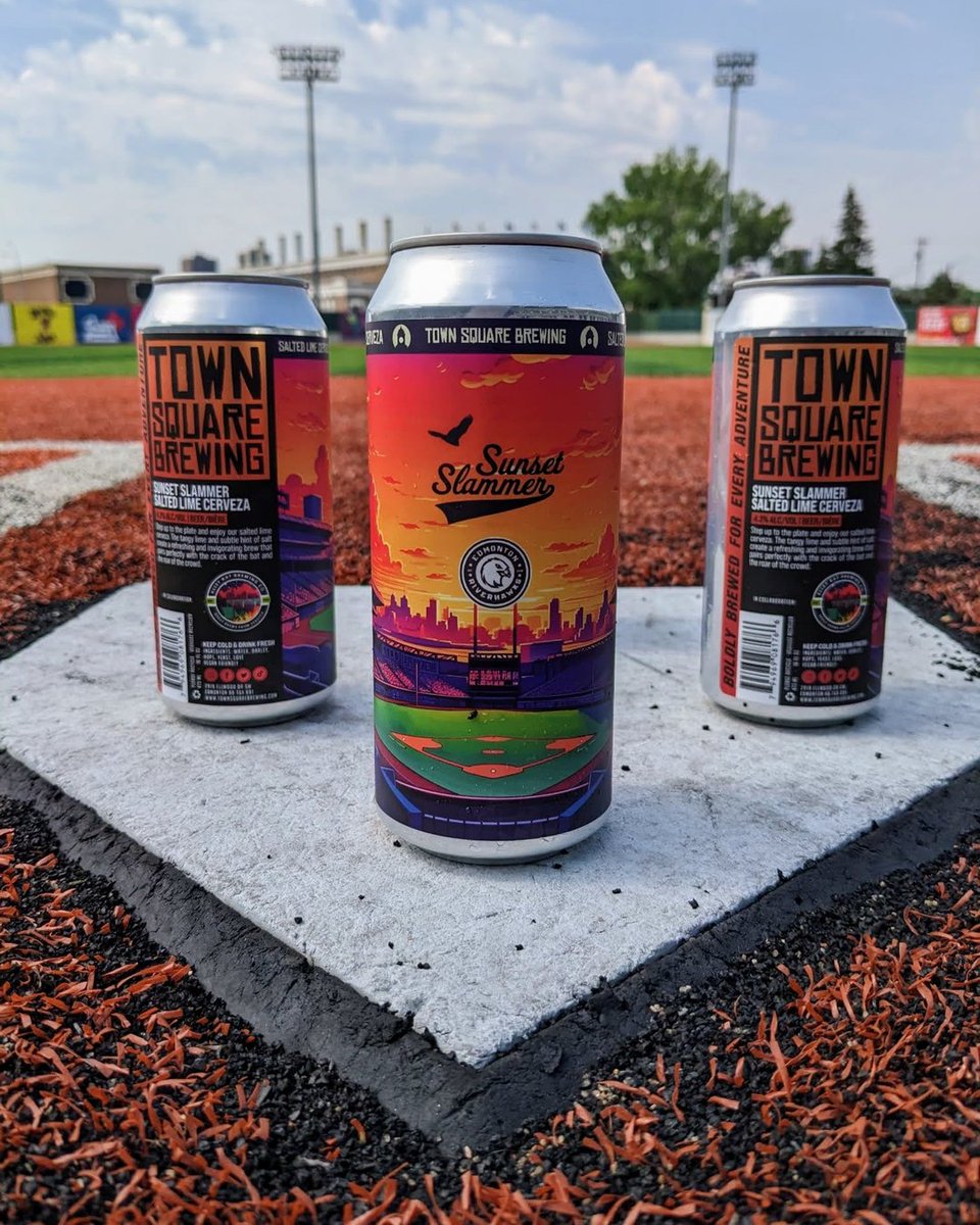 ⚾Sunset Slammer Salted Lime Cerveza⚾ exclusively available at Craft Corner at RE/MAX Field for the Riverhawks games🏟️🎉

We want to give a huge shout-out and a massive thank you to @alleykatbeer for making this happen🍻