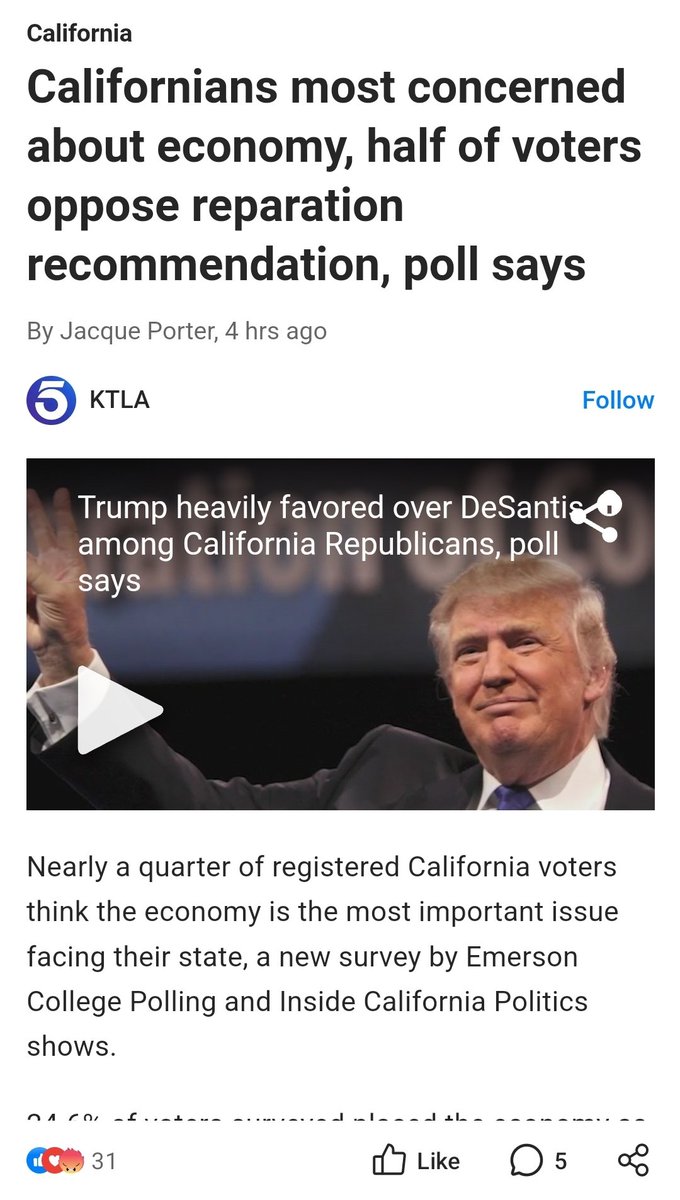 There is fake concern about the economy when it comes to reparations. SMH 
 #californiareparations #reparations #foundationalblackamericans #KTLA #gavinnewsom