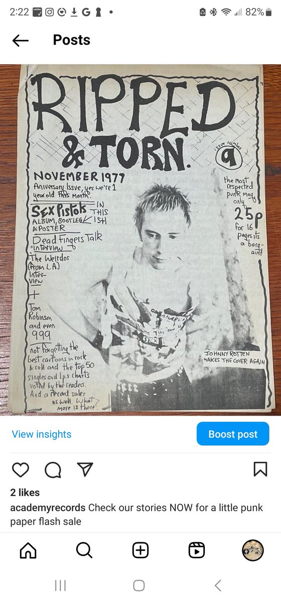 Check our instagram stories today for a flash sale of Punk etc paper stuff