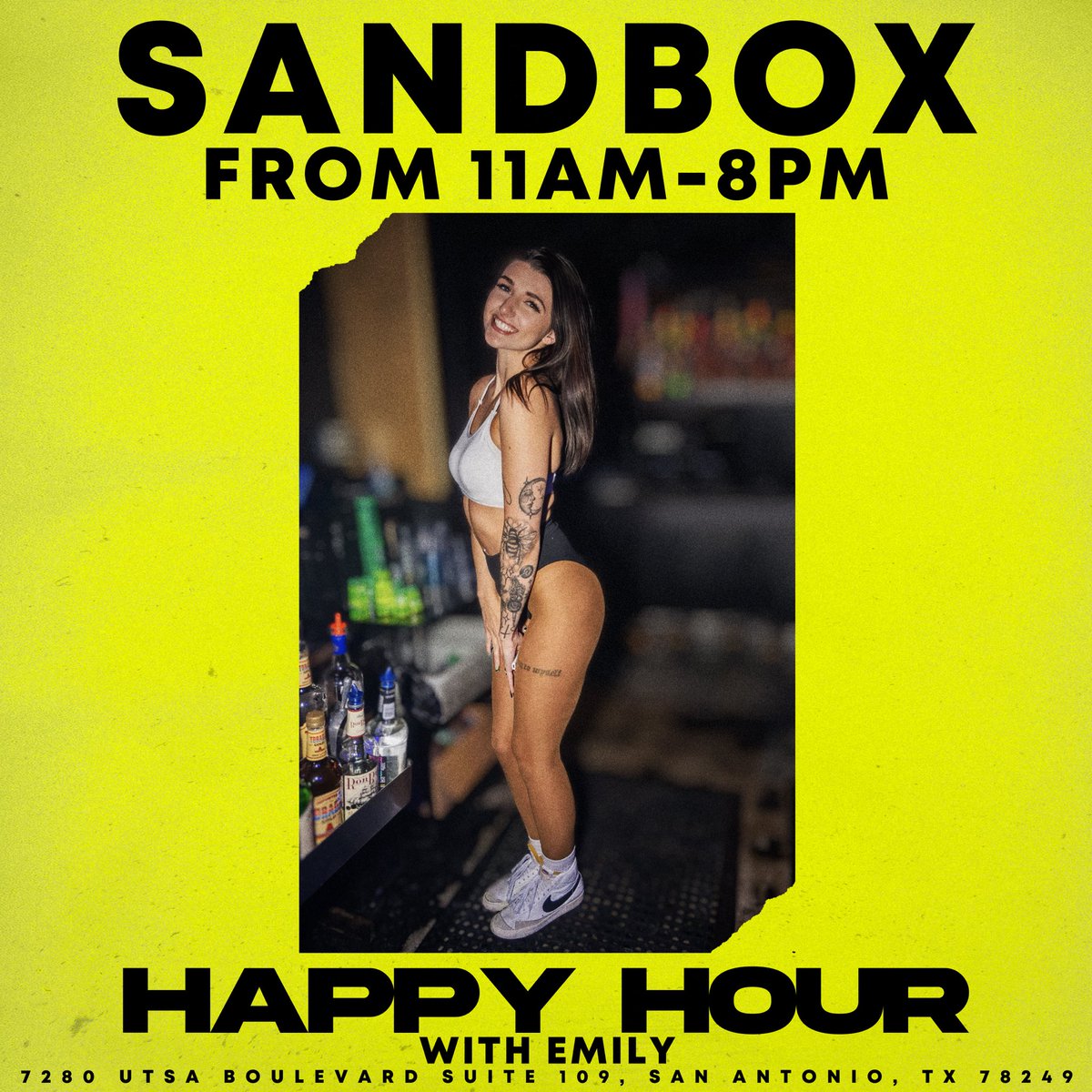 Come by for some cold beverages! Tuesdays with Emily! #drinks #fun #sandbox