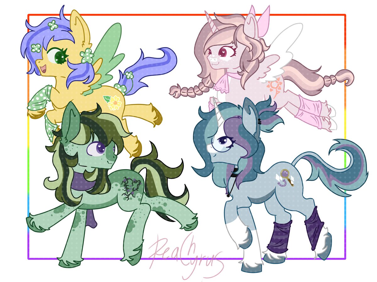 peachyrus's tweet photo. drew ponysonas of the besties + me :D

#mlp #mlpoc #ocs https://t.co/zgsvoTBMuz