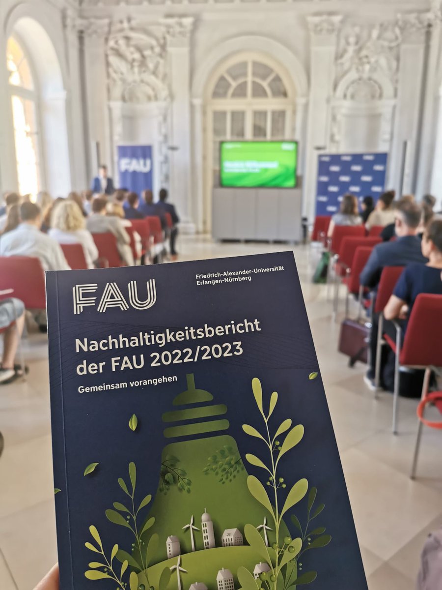 Today we had the first #SustainabilityDay at #FAU and published our first FAU #SustainabilityReport. I am very grateful to everyone working hard on this important topic: @fau_go, @MatthiasFifka, etc. I am also grateful to our industry partner @Siemens for all the support. @UniFAU