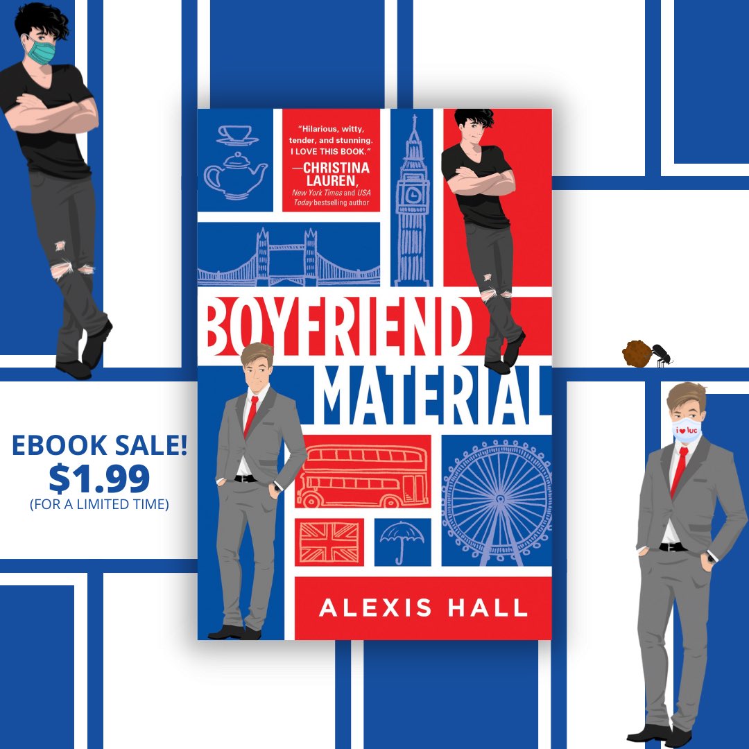 quicunquevult's tweet photo. Get the ebook of BOYFRIEND MATERIAL for just $1.99 (or your equivalent) for a limited time.

💙 queer romcom!
❤️ chaos muppet + order muppet!
💙 fake dating!
❤️ real feelings!
💙 https://t.co/B9PYhFIi9H

cc: @SourcebooksCasa https://t.co/TKZVq9rM50