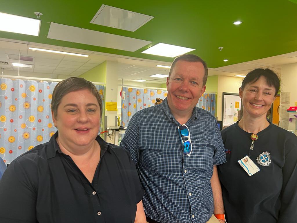 Second day of visits today with @NHSGGC seeing the Major Trauma unit and network both for kids and adults. The drive and innovation is palpable. Speaking to patients inspiring…they even praised the food!! Thanks all for hosting. Lots to do.