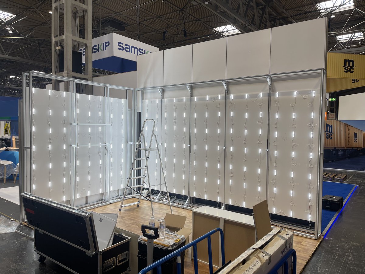 pinxdisplay's tweet photo. FULLY BACK-LIT EXHIBITION STAND 💡 
One of this week's jobs includes a 5x3m fully back-lit stand for our customer TCW who is exhibiting at the @multimodal at @thenec
Have a great show!
#exhibitionstands #multimodal2023 #standoutfromthecrowd https://t.co/izVgg17I0F