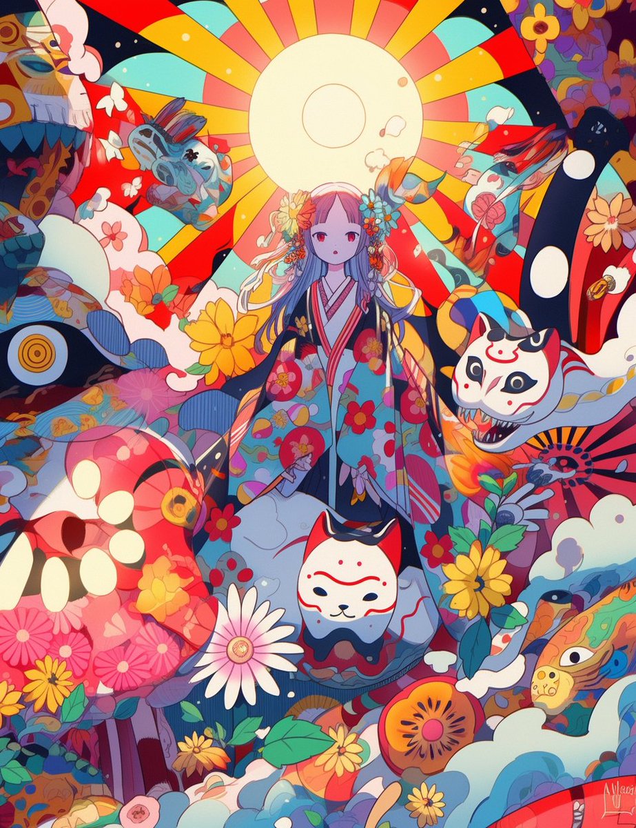 Fruitdroop's tweet photo. 055 Niji5 Midjourney - a new sun
#art #illustration #aiart #colors #design #aiartcommunity #midjourney #midjourneyart #niji5 #abstractart #abstractanime #abstract #anime #sun
#AIイラスト #抽象アニメ #要約 https://t.co/w3MdYB39Yy