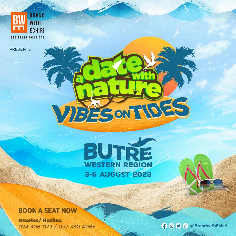 BrandwithEchiri's tweet photo. Half the year is done and stress is already calling. All you need now is a good dose of Vitamin SEA. Prepare for an unforgetable relaxing adventure. watch this space for registration details.
#DWN23 #nature #westcoast #westside #butre https://t.co/eO57KGhzLM