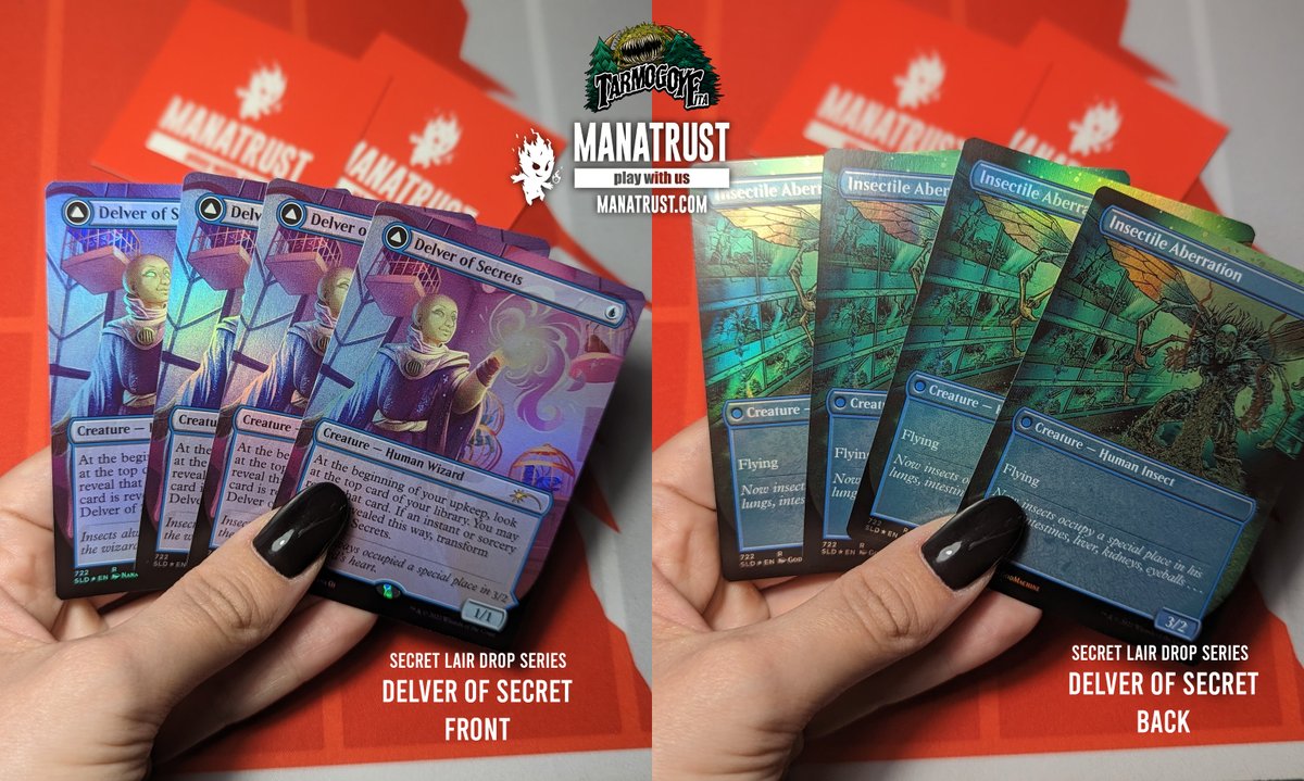 WANT TO WIN THE 4X of the Delver Of Secret foil Secret Lair?  To participate  you have to follow: 
- <a href="/marcodegiorgi17/">tarmogoyf_ita</a>  
- <a href="/manatrust/">ManaTrust</a>  💚
+ RETWEET  this post

Afterwards, comment on the post: participate
Friday, June 16 10:30 pm draw on twitch 

#mtgpauper #MagicTheGathering