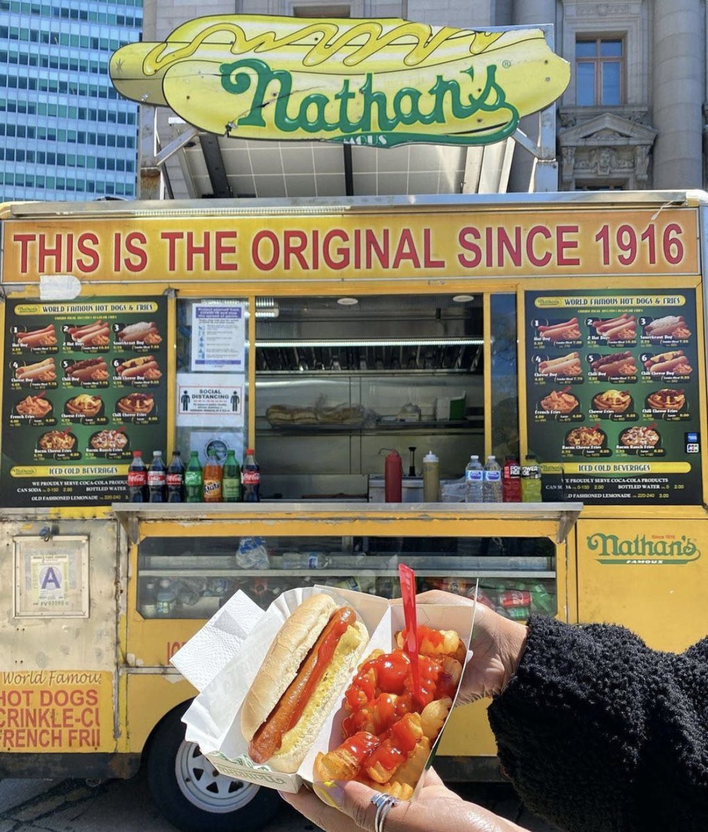 Grab a dog to go to get you through the week!

#hotdog #fries #ketchup #lunchideas #togo #hotdogcart #nyc