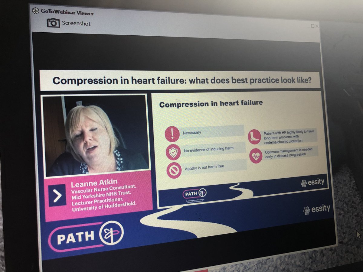 Very informative session tonight on best practice guidance for compression in heart failure. Fabulous speaker Leanne Atkin thank you!! <a href="/essity/">Essity</a> <a href="/DNELHT1/">DistrictNurses@ELHT</a> <a href="/Cicdivision/">CIC- Integrated teams @ELHT</a>