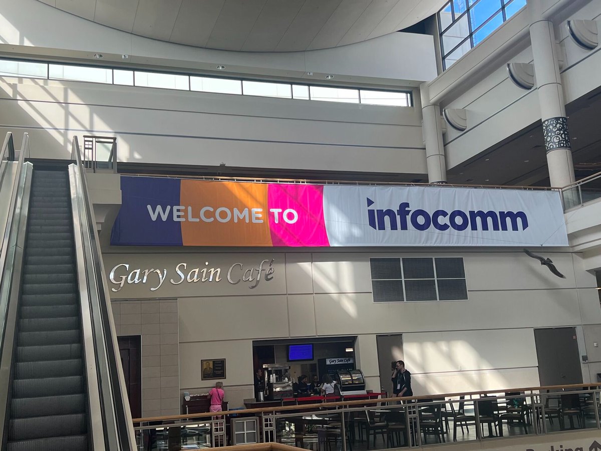 MAXHUBUSA's tweet image. #InfoComm is finally here! We are finishing setting up for tomorrow, so excited to get to meet all the #AVTweeps and see all the new technology. Be sure to stop by MAXHUB Booth 2581 to see our 220" LED Raptor display, all-in-one IFP's, award-winning UC products, and so much more.