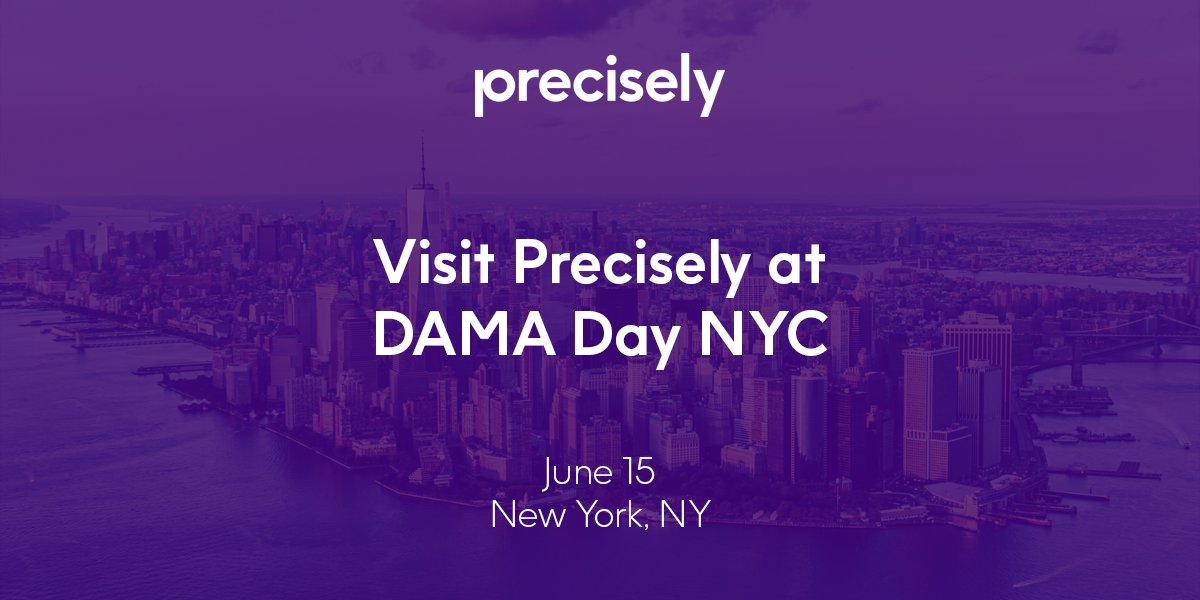 Are you heading to DAMA Day NYC on June 15th? Don't miss your chance to connect with our team of experts and learn how trusted data can take your business to the next level! okt.to/OmgvRx #DataIntegrity