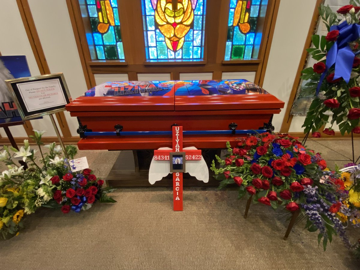 Today has been a rough one. We just got back to Uvalde. Spent the day traveling home from DC on what was the last time we saw Uzi, as we had his funeral, a year ago today. 

A 10 year olds casket is tiny, as you can see. 

Today we honor Uzi, as we do everyday.